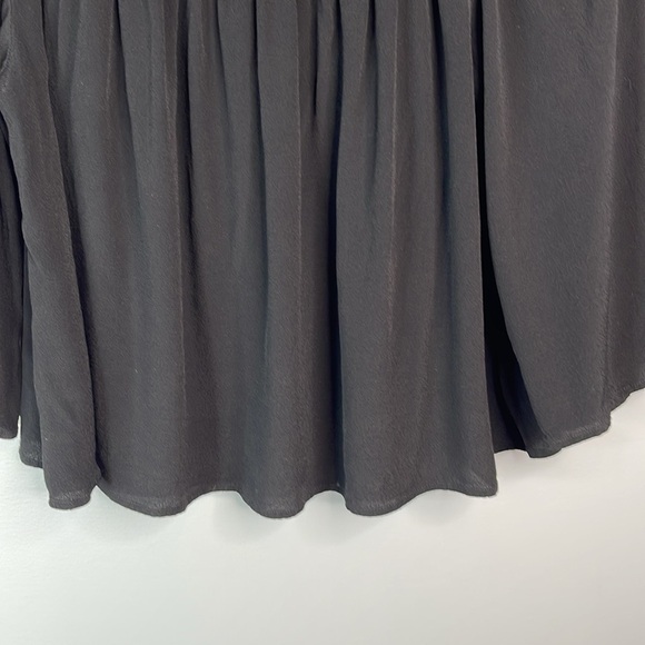 Talula Aritzia Marcilly Off The Shoulder Top Black Smock Elastic Draped Flowy S - Picture 6 of 12